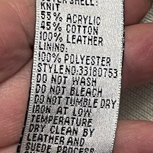 Nygard Collection leather knit sweater - Picture 4 of 5